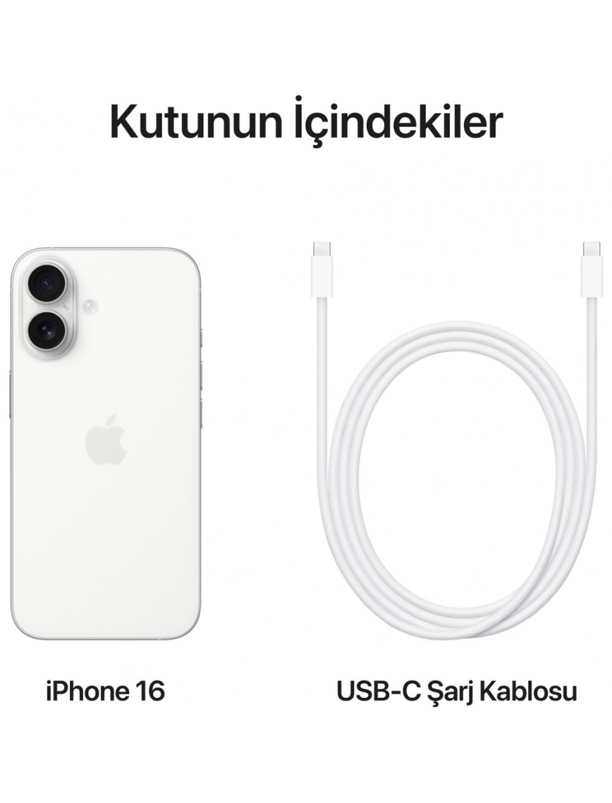 iPhone 16 128GB Beyaz